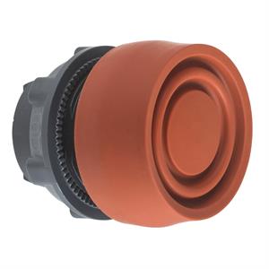 Cabeça botão de pressão ø 22 vermelha - à face com proteção de silicone