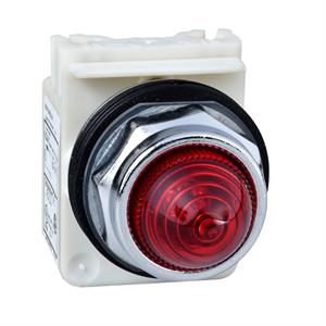 Sinalizador ø 30 - vermelho - alta  luminosous  led ba 9s – 24 v ca/cc - ip66