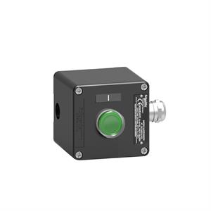 Estação de controlo - xaw-f - metal - 1 na - verde - iniciar