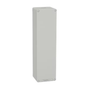 Harmony XAP, XB2 SL, estação de controlo vazia, aluminio, gris, M32, sem furos, 85 x 310 x 77