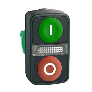 Cabeça de botão duplo de imbotãoo - ø 22 - com marcação