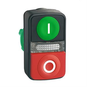 Cabeça de botão duplo de imbotãoo - ø 22 - com marcação