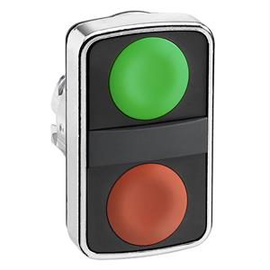 Verde/vermelho com botão de dupla cabeça ø22 sem marca