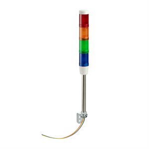 Banco indicador sem buzzer + 4 unidades iluminadas - ø 45mm - 24vac/dc