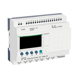 Zelio logic modular - 26 e s - 12 v dc - relógio - ecrã