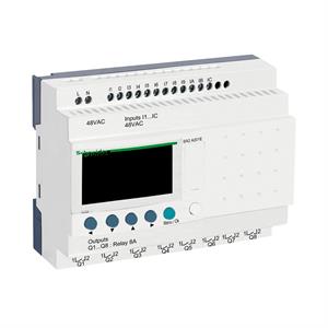 Compact smart relé zelio logic - 20 i o - 48 v ac - no clock - display