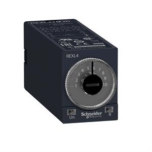 Relé de temporização c/ atraso ligado - 0,1 s..100 h - 24 v cc – 4 oc