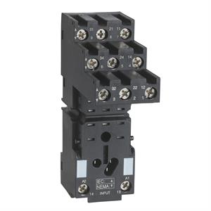 Tomada, contacto separado, 10 a, relé tipo rxm3, conector de parafuso, 250 v ac