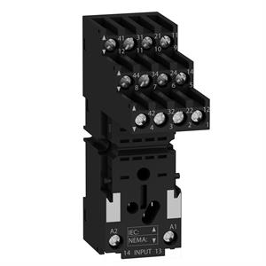 Tomada, contacto separado, 10 a, relé tipo rxm3, conector de parafuso, 250 v ac