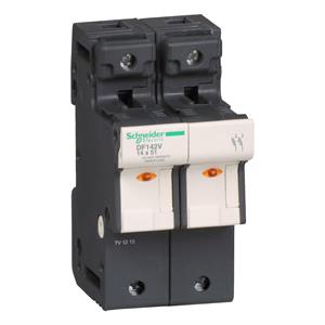 TeSyS porta-fusível 2P 50A - tam. fusível 14 x 51 mm - ind. fusível fundido