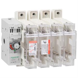 interruptor seccionador para fusíveis TeSys GS2K - 4P 125A 22x58 esquerdo