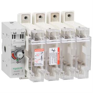 interruptor seccionador para fusíveis TeSys GS2Q - 4P 400A tamanho 2 esquerdo