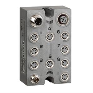 Discrete I/O expansion block, Modicon TM7, IP67, 8 DI, 24 V DC, M8 connector