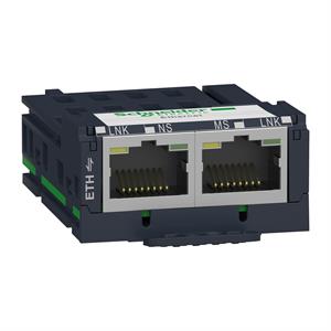 Modbus tcp communication module for zbrn1, 2 ethernet rj45 connectors