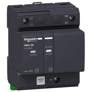 Descarregador de sobretensões PRD1 25r 1P+N  Tipo 1+2