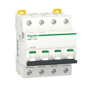 Acti9 iK60N - Disjuntor - 4P - 50A - Curva C - 6000A (IEC 60898-1)