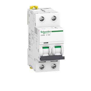 Acti9 iC60N - Disjuntor - 2P - 16A - Curva C - 6000A (IEC 60898-1) - 10 kA (IEC 60947-2)