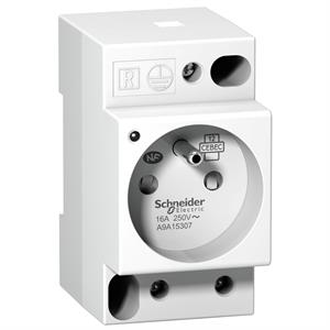 DIN socket iPC -2P+E -16A-250VAC-NFC15100 -french std-with volt.pres.indic.light