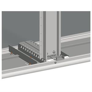 Spacial SM top/bottom adjustment rail - depth 500 mm