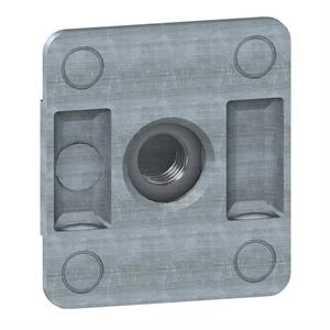 Serrated quarter-turn sliding nut - M8. Supply: 10 units