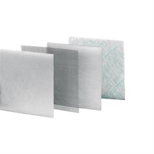 Greasy amb. filter for outlet grille or fan cut-out 125x125mm ext dim 170x150mm