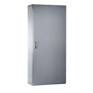 SMX 304L stainless monobloc enclosure, H2000xW800xD500mm, Scotch Brite® finish.
