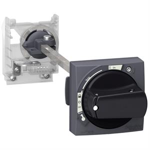Extended rotary handle kit, TeSys GV2, IP54, black handle, with trip indication, for GV2L-GV2P