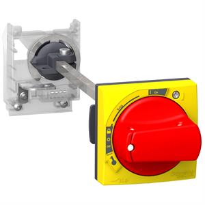 Extended rotary handle kit, TeSys GV2, IP54, red handle, with trip indication, for GV2L-GV2P