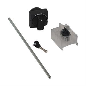 Extended rotary handle kit,TeSys GV3, IP54, black handle, with trip indication, for GV3L-GV3P