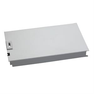 Plain metallic front plate, 40 modules, RAL 7035, H150xW800mm