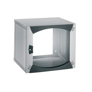Wall-Mounted Open Box 15U W600 D400 Fixed 19" Glazed Door R7035