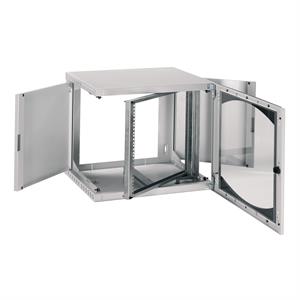 Wall-Mounted Open Box 12U W600 D500 Swing 19" Glazed Door R7035