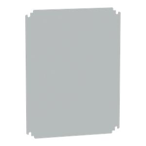 Insulating mounting plate for enclosure H500xW400mm made of polyester