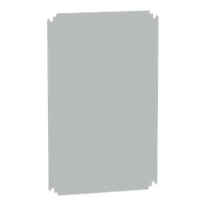 Insulating mounting plate for enclosure H600xW400mm made of polyester