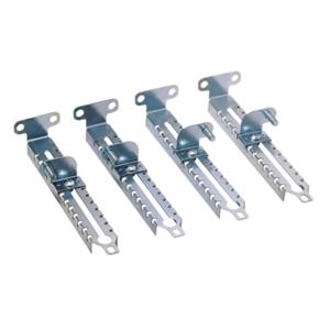 Set of 4 step slides made of treated steel, D250mm