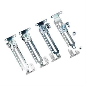 Set of 4 step slides made of treated steel, D400mm