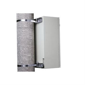 Post fixing device galvanized steel post diam. max 215mm load 100kg for PLM86