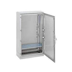 Set of 2 uprights for mount. hor.support plate or 19"chassis in PLAencl.H1000mm