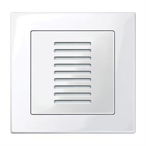 Unidade de controlo da temperatura ambiente , branco polar, brilhante, System m