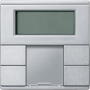 Botão de pressão de 2 elementos com termóstato temperatura, unidade ctrl, aluminio, System m