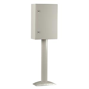Mounting pillar for Spacial S3D encl. RAL7035. H800m.