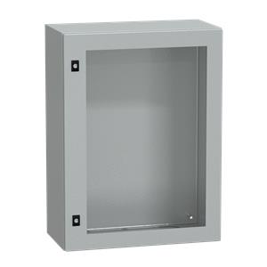 Spacial CRN tspt door w/o mount.plate. H800xW600xD300 IP66 IK08 RAL7035..