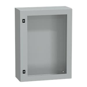 Spacial CRN tspt door w/o mount.plate. H800xW600xD250 IP66 IK08 RAL7035..