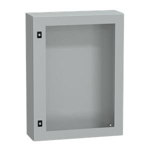 Spacial CRN tspt door w/o mount.plate. H800xW600xD200 IP66 IK08 RAL7035..