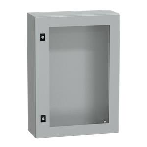 Spacial CRN tspt door w/o mount.plate. H700xW500xD200 IP66 IK08 RAL7035..