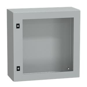 Spacial CRN tspt door w/o mount.plate. H600xW600xD250 IP66 IK08 RAL7035..
