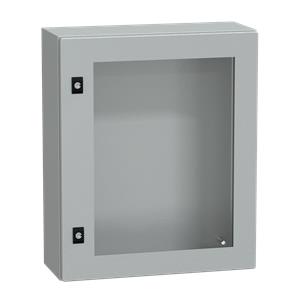 Spacial CRN tspt door w/o mount.plate. H600xW500xD200 IP66 IK08 RAL7035..