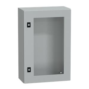 Spacial CRN tspt door w/o mount.plate. H600xW400xD200 IP66 IK08 RAL7035..