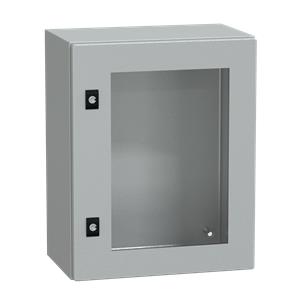 Spacial CRN tspt door w/o mount.plate. H500xW400xD250 IP66 IK08 RAL7035..