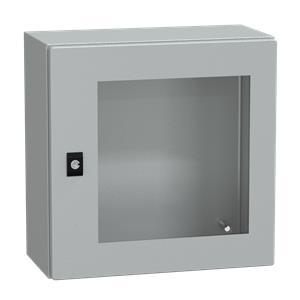 Spacial CRN tspt door w/o mount.plate. H400xW400xD200 IP66 IK08 RAL7035..